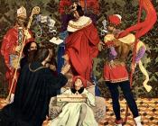 弗兰克 卡多根 考伯 : John Cabot and his sons receive the charter from Henry VII to sail in search of new lands